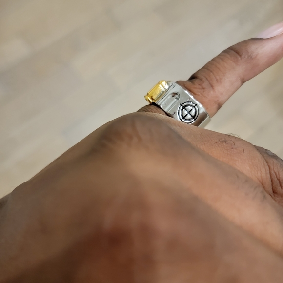 Men's silver Revolver ring - Picture 4 of 6